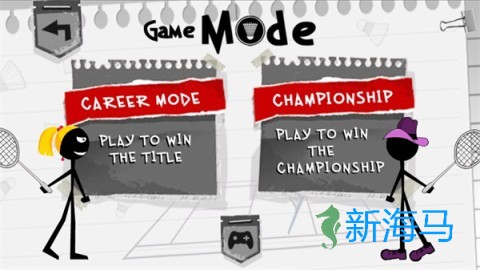火柴人打羽毛球 第3张图